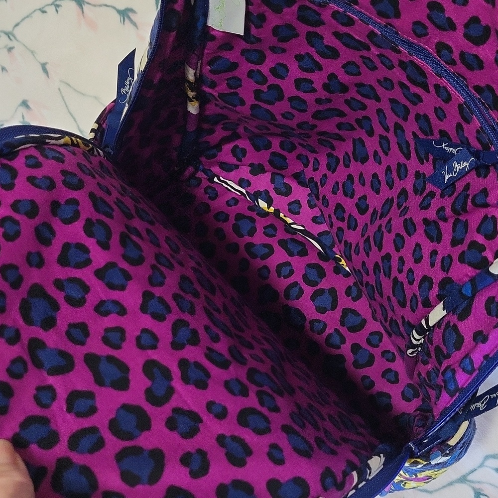 Vera Bradley African Violet Floral Print Bag pack/Laptop Bag - Picture 8 of 16